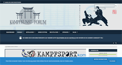 Desktop Screenshot of kampfkunst-forum.com